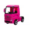 LEAN CARS Carro a Bateria Mercedes Actros Camião Rosa 4x4 com MP3 LED Piloto