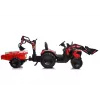 LEAN CARS Escavadora a Bateria com Atrelado SX2068 Vermelho