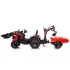 LEAN CARS Escavadora a Bateria com Atrelado SX2068 Vermelho