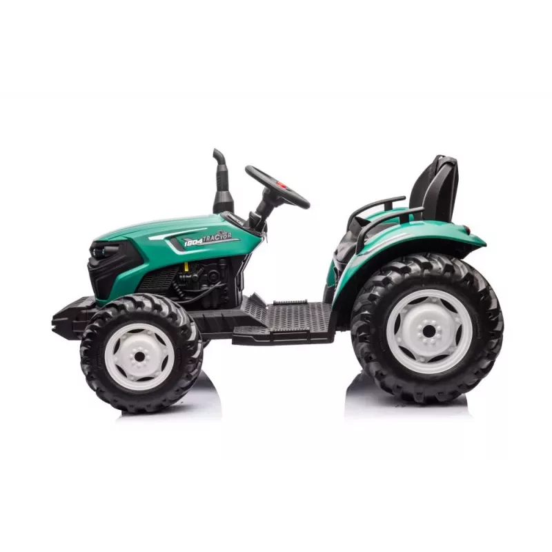 LEAN CARS Trator de pedais a bateria HC-306 verde-escuro 24V