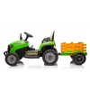 LEAN CARS Trator com bateria BBH-030 Verde 12V trator de passeio com comando remoto parental