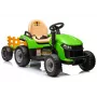 LEAN CARS Trator com bateria BBH-030 Verde 12V trator de passeio com comando remoto parental
