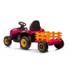 LEAN CARS Trator a bateria BBH-030 rosa