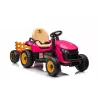 LEAN CARS Trator a bateria BBH-030 rosa