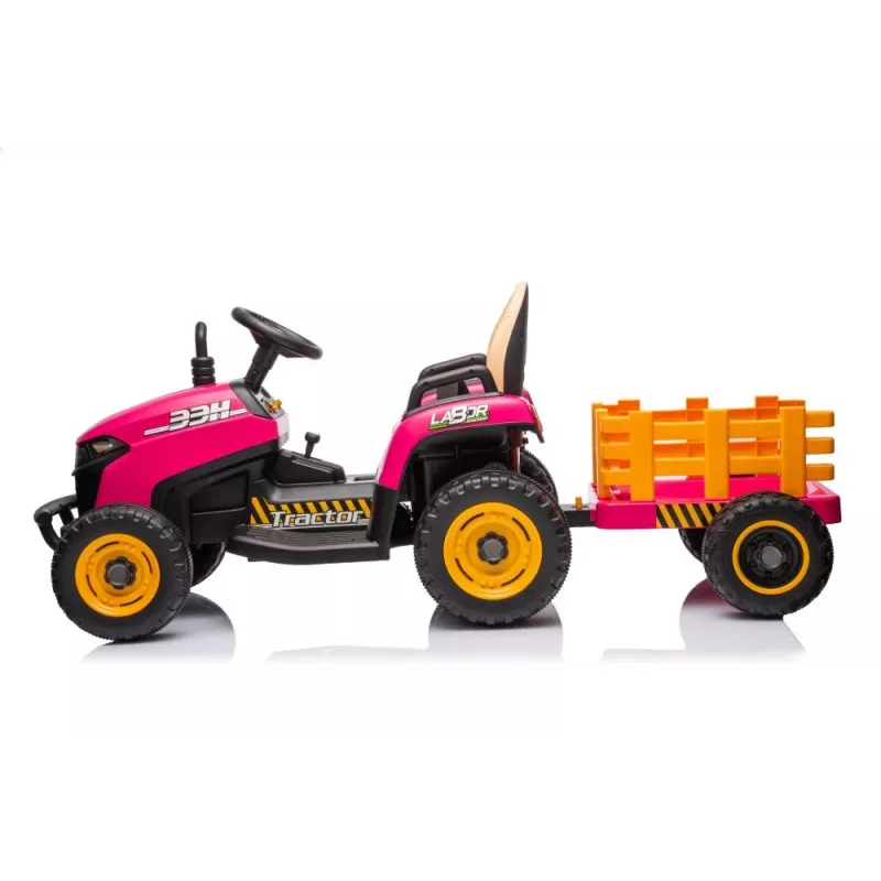LEAN CARS Trator a bateria BBH-030 rosa