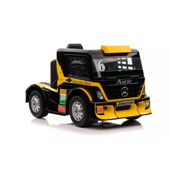 LEAN CARS Camião a Bateria Mercedes XMX622 Amarelo Luzes LED