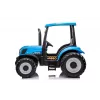 Lean Toys A011 trator a bateria 24V brinquedo de montar, motores 2x200W, telecomando 2,4G, faróis, azul
