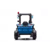 LEAN CARS Trator com bateria BLT-206 azul 12V trator de passeio com atrelado e comando