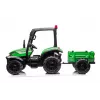 LEAN CARS trator a bateria BLT-206 verde com atrelado removível, veículo para criança 12V para 3-8 anos, 2x45W, rodas EVA, comando