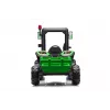 LEAN CARS trator a bateria BLT-206 verde com atrelado removível, veículo para criança 12V para 3-8 anos, 2x45W, rodas EVA, comando