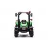 LEAN CARS trator a bateria BLT-206 verde com atrelado removível, veículo para criança 12V para 3-8 anos, 2x45W, rodas EVA, comando