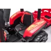LEAN CARS trator a bateria BLT-206 vermelho, 12V 7Ah, 2x35W, carro elétrico para criança com comando e atrelado