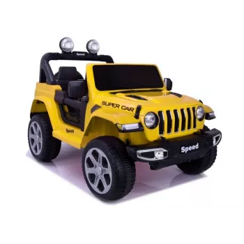 LEAN CARS Veículo a bateria FT-938 amarelo pintado 4x4