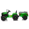 LEAN CARS CH9959B Trator a bateria com atrelado Verde-claro 24V