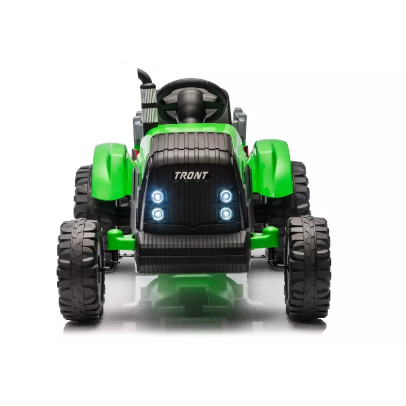 LEAN CARS CH9959B Trator a bateria com atrelado Verde-claro 24V