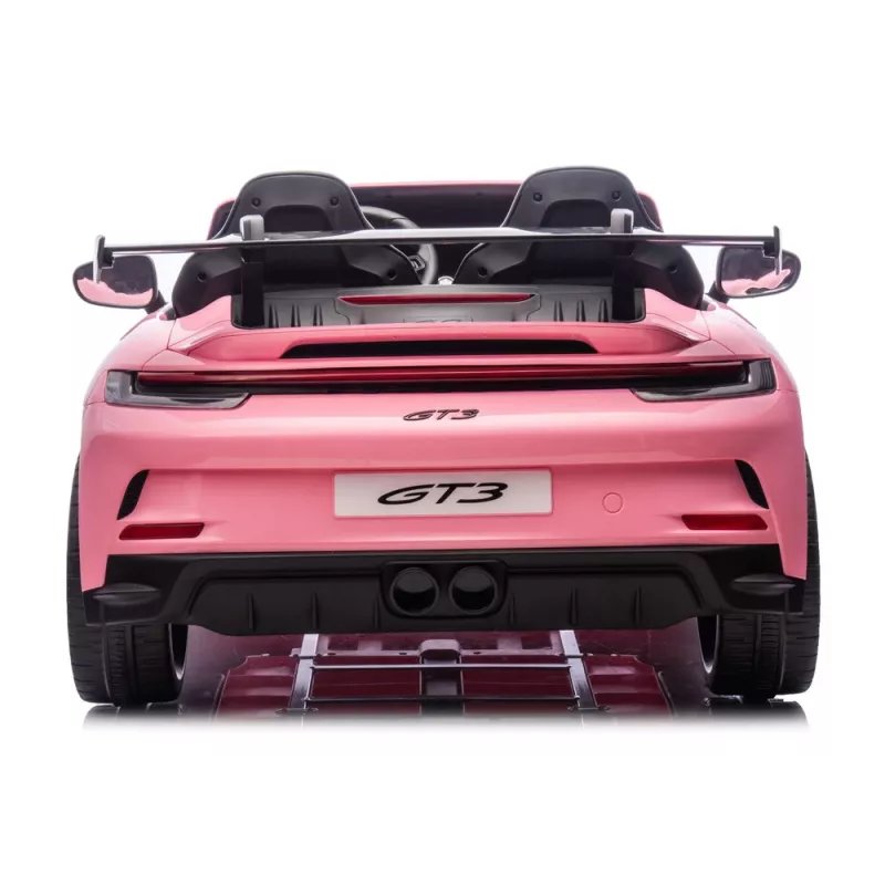 LEAN CARS DK-P911 Porsche GT3 24V rosa carro a bateria para criança