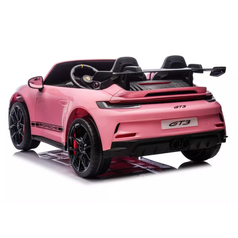 LEAN CARS DK-P911 Porsche GT3 24V rosa carro a bateria para criança