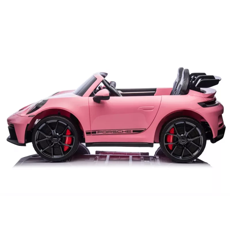 LEAN CARS DK-P911 Porsche GT3 24V rosa carro a bateria para criança