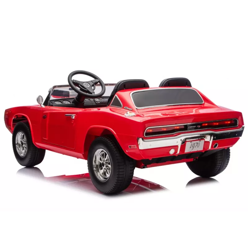 Carro a bateria LEAN CARS Dodge Charger R/T DLS-K12 24V7Ah Vermelho