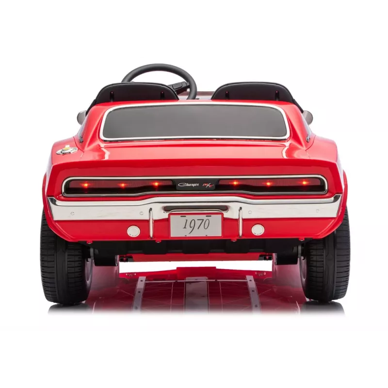 Carro a bateria LEAN CARS Dodge Charger R/T DLS-K12 24V7Ah Vermelho