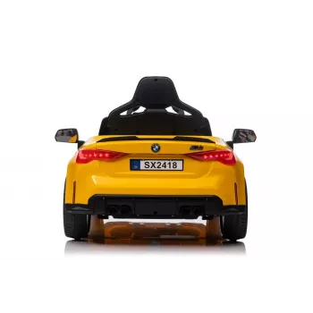 LEAN CARS Carro Elétrico para Crianças BMW M4 Amarelo