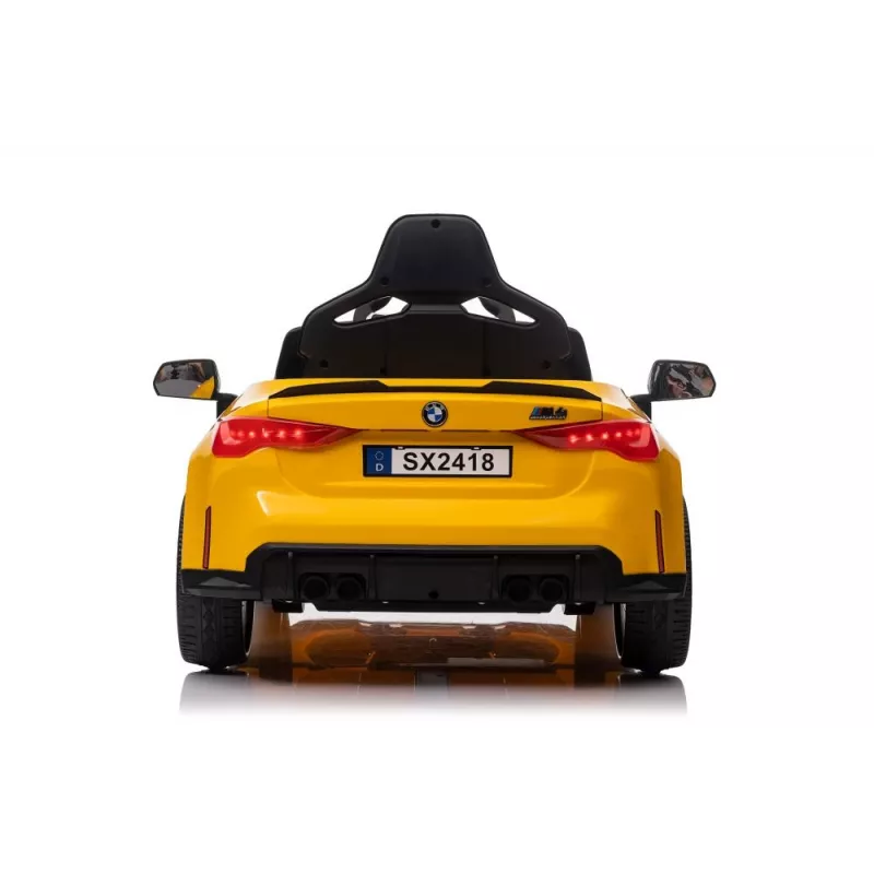 LEAN CARS Carro Elétrico para Crianças BMW M4 Amarelo