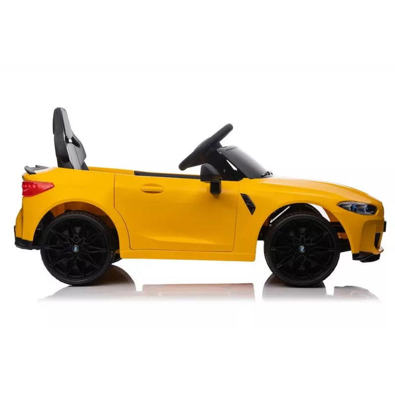 LEAN CARS Carro Elétrico para Crianças BMW M4 Amarelo