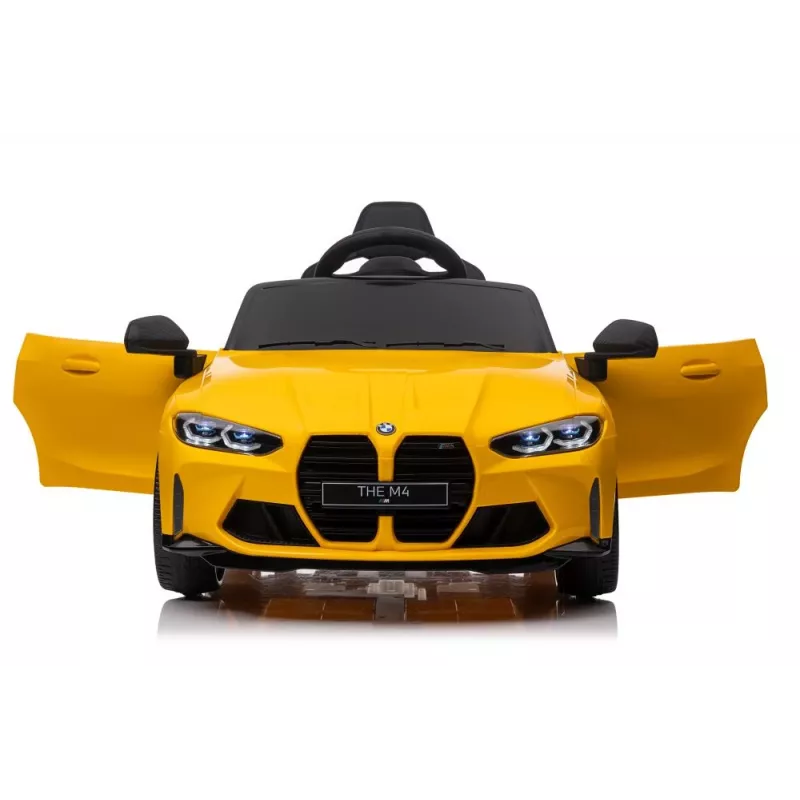 LEAN CARS Carro Elétrico para Crianças BMW M4 Amarelo