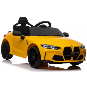LEAN CARS Carro Elétrico para Crianças BMW M4 Amarelo