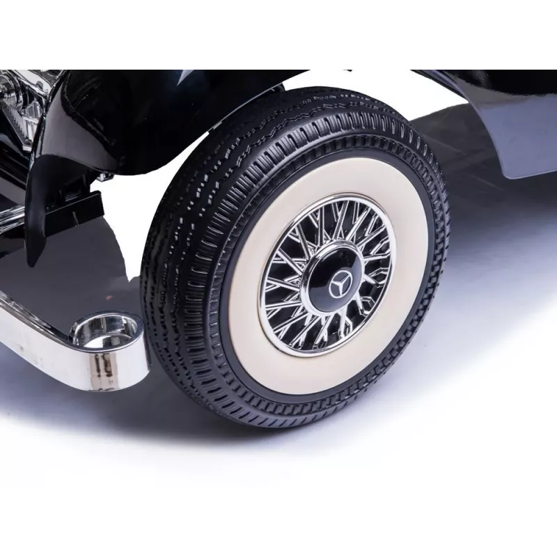 LEAN CARS Carro Elétrico para Crianças Mercedes 540K Classic Premium Luzes LED MP3 Preto