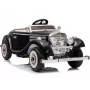 LEAN CARS Carro Elétrico para Crianças Mercedes 540K Classic Premium Luzes LED MP3 Preto