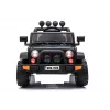 LEAN CARS Jeep elétrico para criança BRD-7588 com luzes LED, MP3, comando, preto 4x4