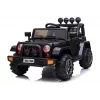 LEAN CARS Jeep elétrico para criança BRD-7588 com luzes LED, MP3, comando, preto 4x4