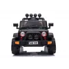 LEAN CARS Jeep elétrico para criança BRD-7588 com luzes LED, MP3, comando, preto 4x4