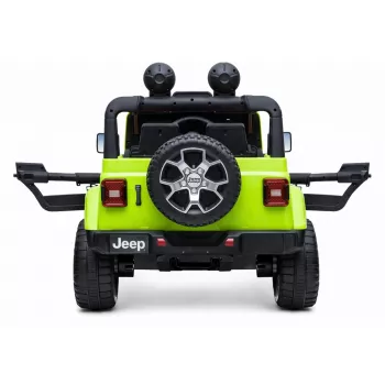 LEAN CARS Jeep Rubicon 4x4 Elétrico a Bateria Verde