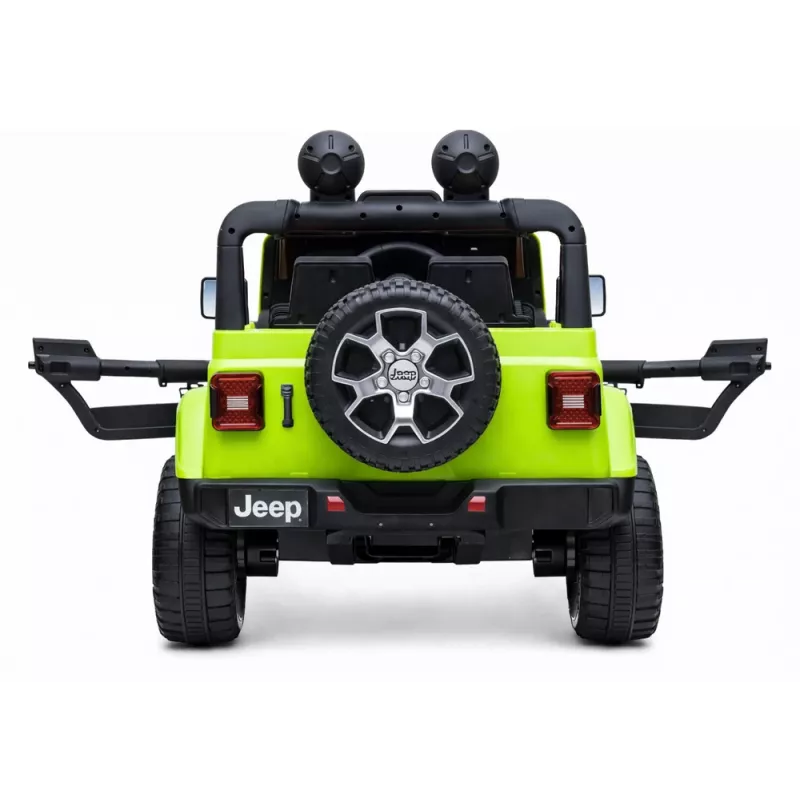 LEAN CARS Jeep Rubicon 4x4 Elétrico a Bateria Verde