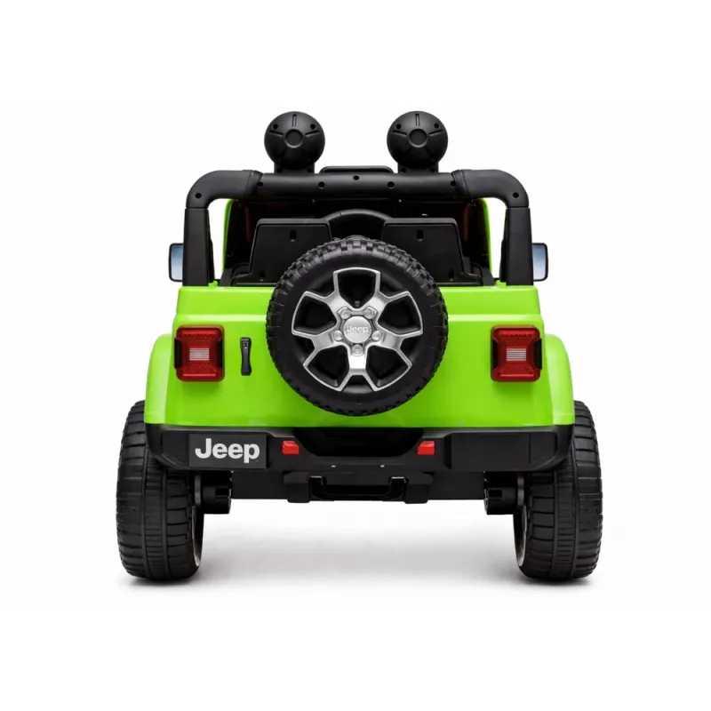 LEAN CARS Jeep Rubicon 4x4 Elétrico a Bateria Verde