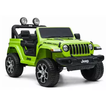 LEAN CARS Jeep Rubicon 4x4 Elétrico a Bateria Verde
