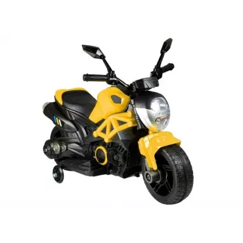 LEAN CARS Mota Elétrica para Crianças GTM1188 Amarelo Luz LED