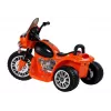 LEAN CARS Mota Elétrica a Bateria JT568 Polícia Laranja LED