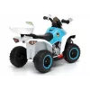 LEAN CARS Quad Polícia Elétrico para Crianças GTS1188-A Branco Luzes LED Música Espaço de Arrumação