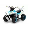 LEAN CARS Quad Polícia Elétrico para Crianças GTS1188-A Branco Luzes LED Música Espaço de Arrumação