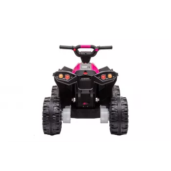LEAN CARS quadriciclo elétrico para criança HL568 rosa – ATV infantil 12V 2x30W com música, luzes LED, capacidade de carga 30 kg