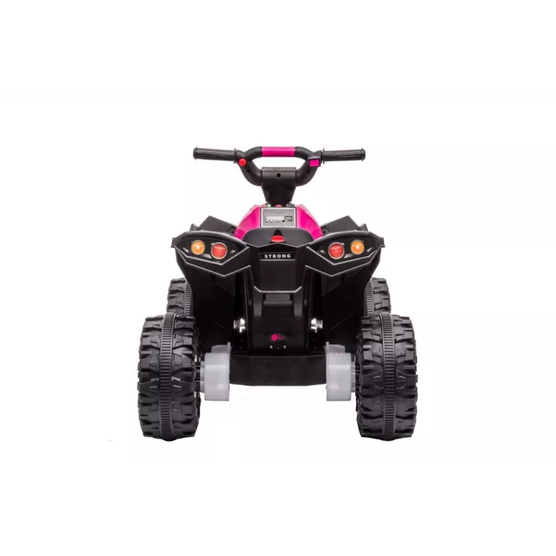 LEAN CARS quadriciclo elétrico para criança HL568 rosa – ATV infantil 12V 2x30W com música, luzes LED, capacidade de carga 30 kg