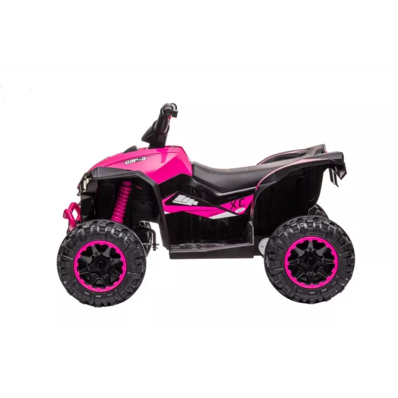 LEAN CARS quadriciclo elétrico para criança HL568 rosa – ATV infantil 12V 2x30W com música, luzes LED, capacidade de carga 30 kg