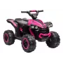 LEAN CARS quadriciclo elétrico para criança HL568 rosa – ATV infantil 12V 2x30W com música, luzes LED, capacidade de carga 30 kg