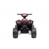 LEAN CARS quadriciclo elétrico HL568 vermelho ATV infantil a bateria de 6V com luzes LED e música