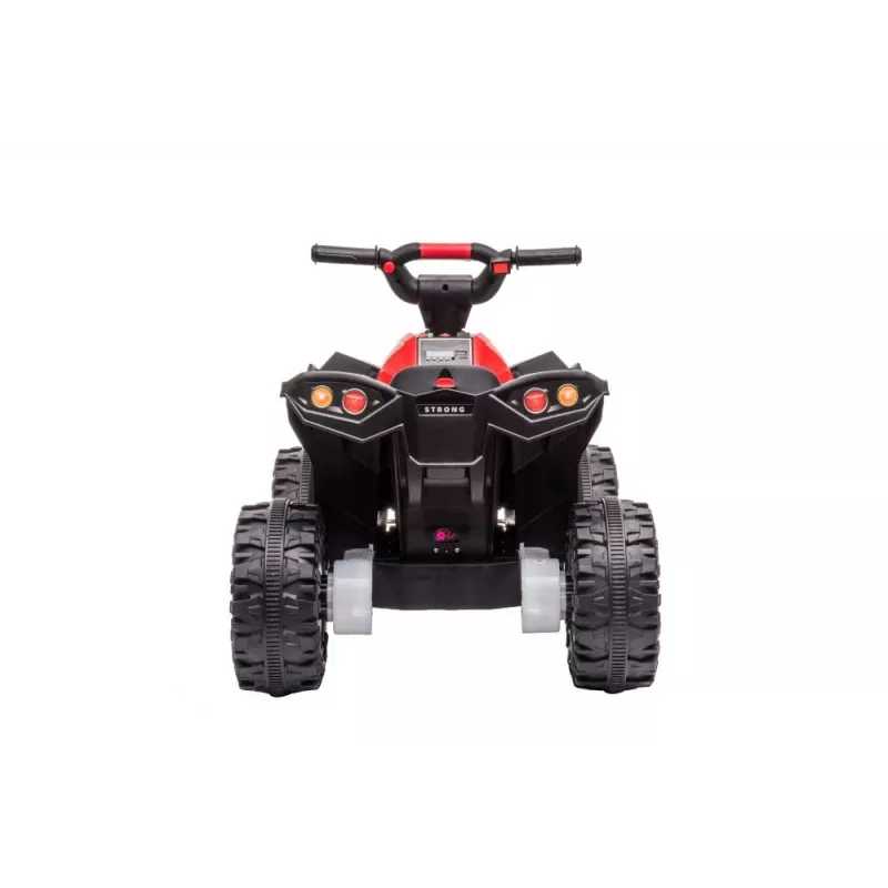 LEAN CARS quadriciclo elétrico HL568 vermelho ATV infantil a bateria de 6V com luzes LED e música