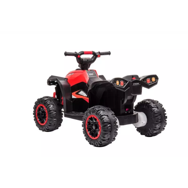 LEAN CARS quadriciclo elétrico HL568 vermelho ATV infantil a bateria de 6V com luzes LED e música