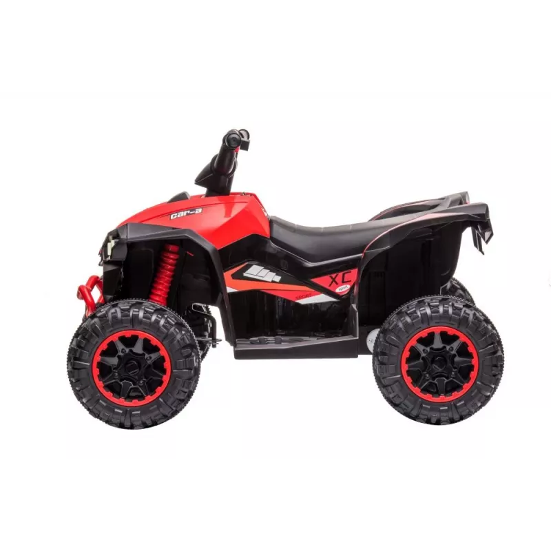 LEAN CARS quadriciclo elétrico HL568 vermelho ATV infantil a bateria de 6V com luzes LED e música